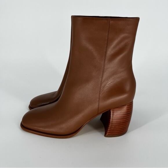 MICHAEL Michael Kors Maude Block Heel booties luggage brown - 9.5 - Picture 3 of 13